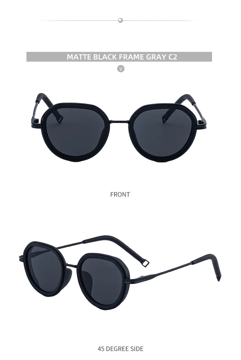 Vintage Round Metal Sunglasses