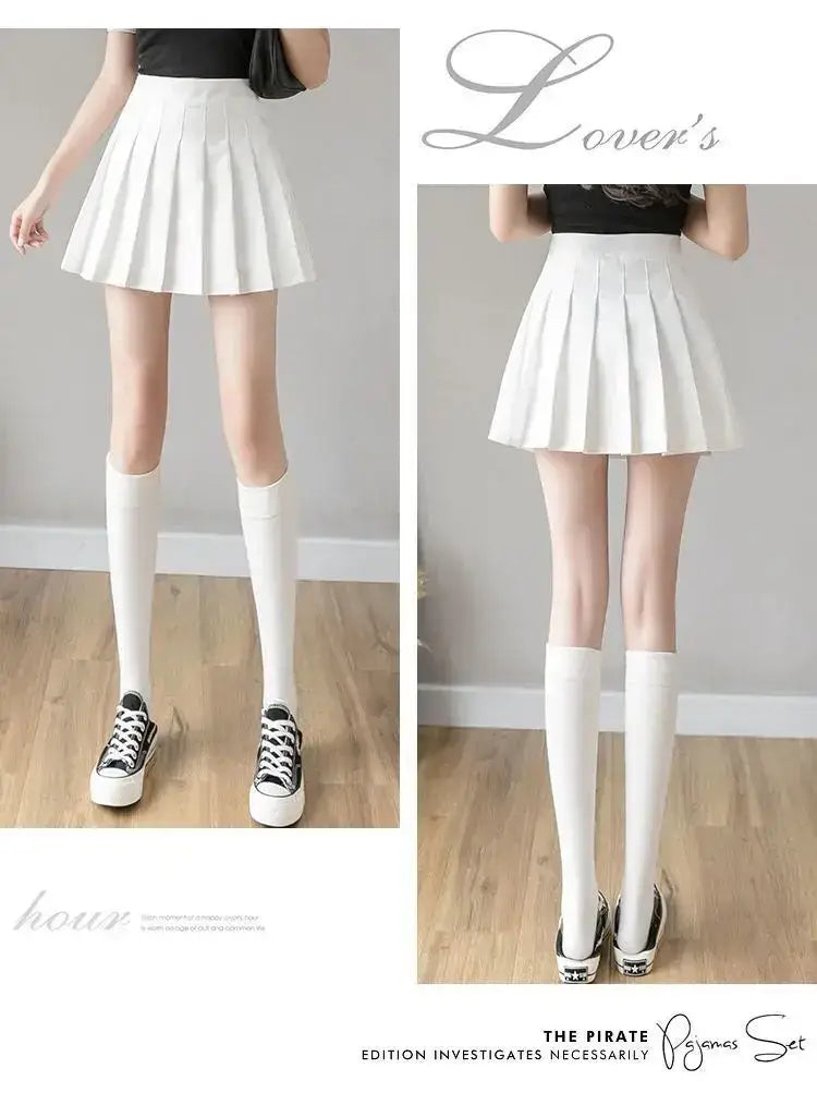 تنورة جينز متوسطة الطول للنساء بمقاسات كبيرة