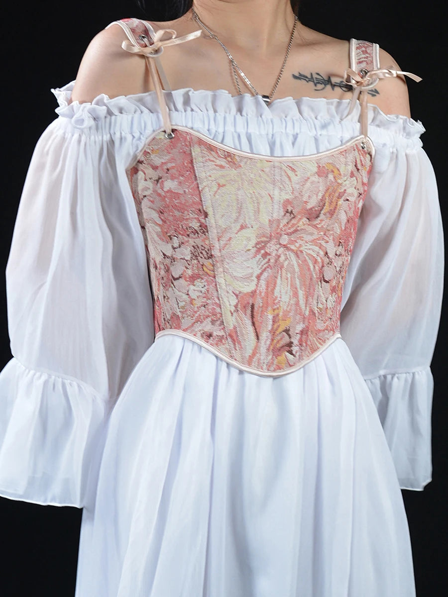 قميص داخلي نسائي مشد مزهر