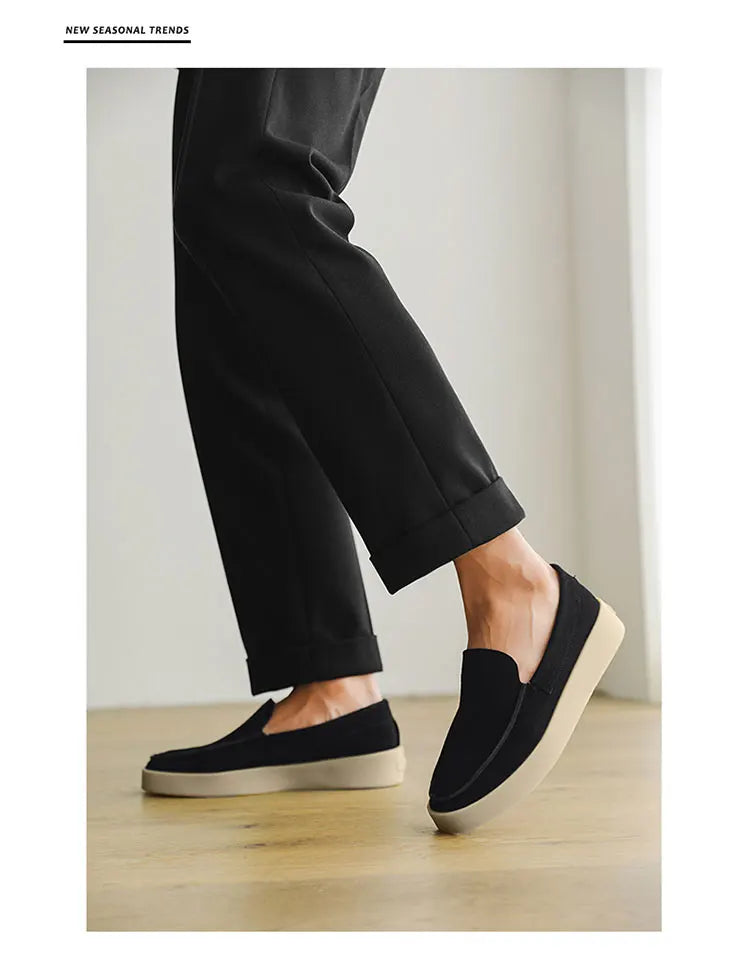 Men Suede Lightweight Driving Loafers
