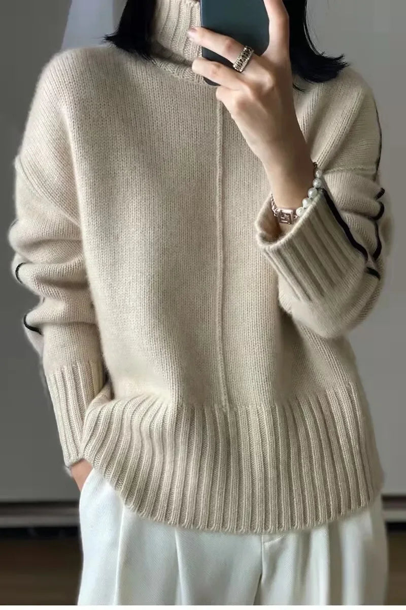 Women's Cashmere Turtleneck Sweater