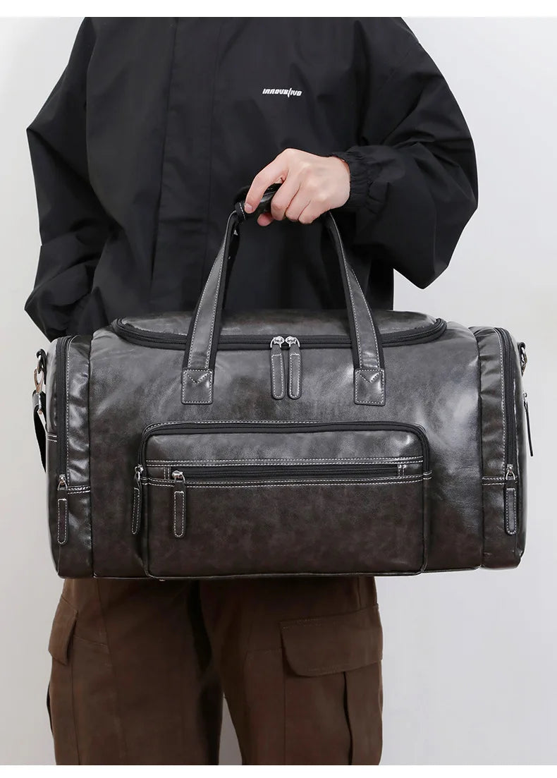 Premium Leather Travel Bag