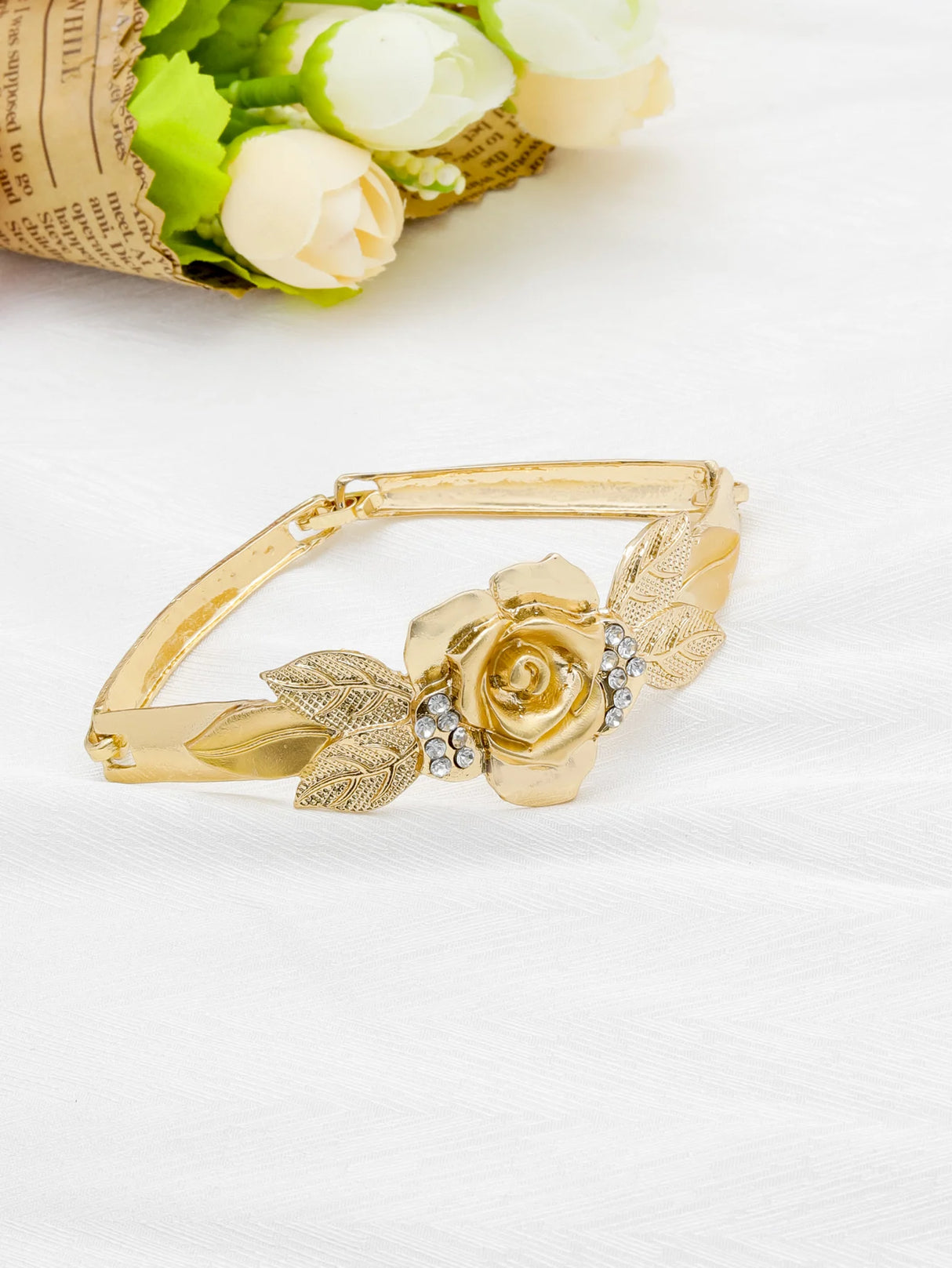 Women’s 18K Gold Flower Jewelry Set