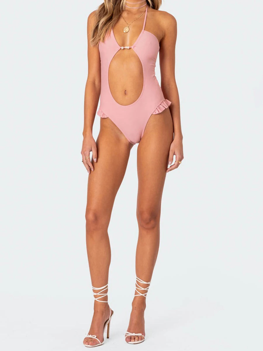 Vintage Ruffle Swimsuit