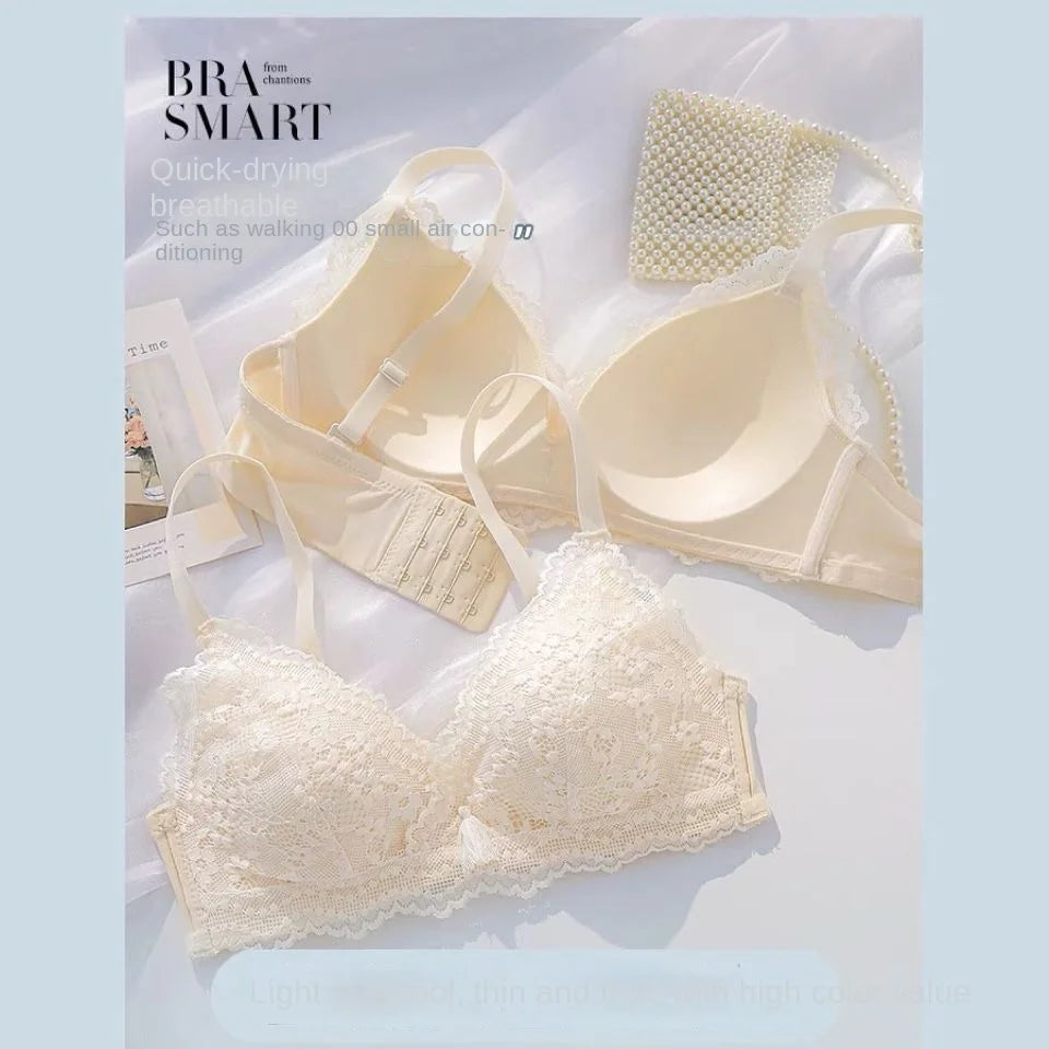 Women Vintage Lift Bra Set