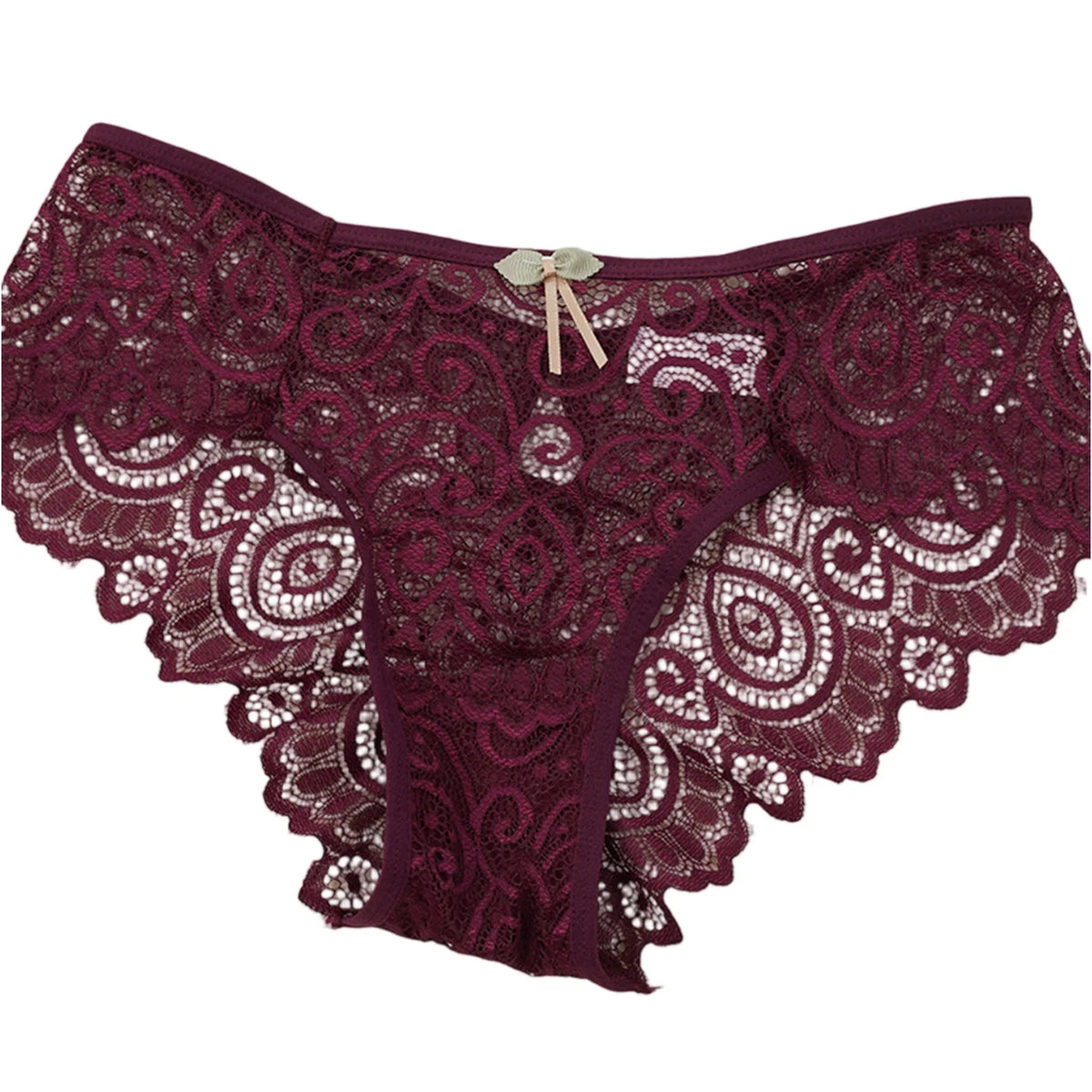 Mid Waist Lace Panties