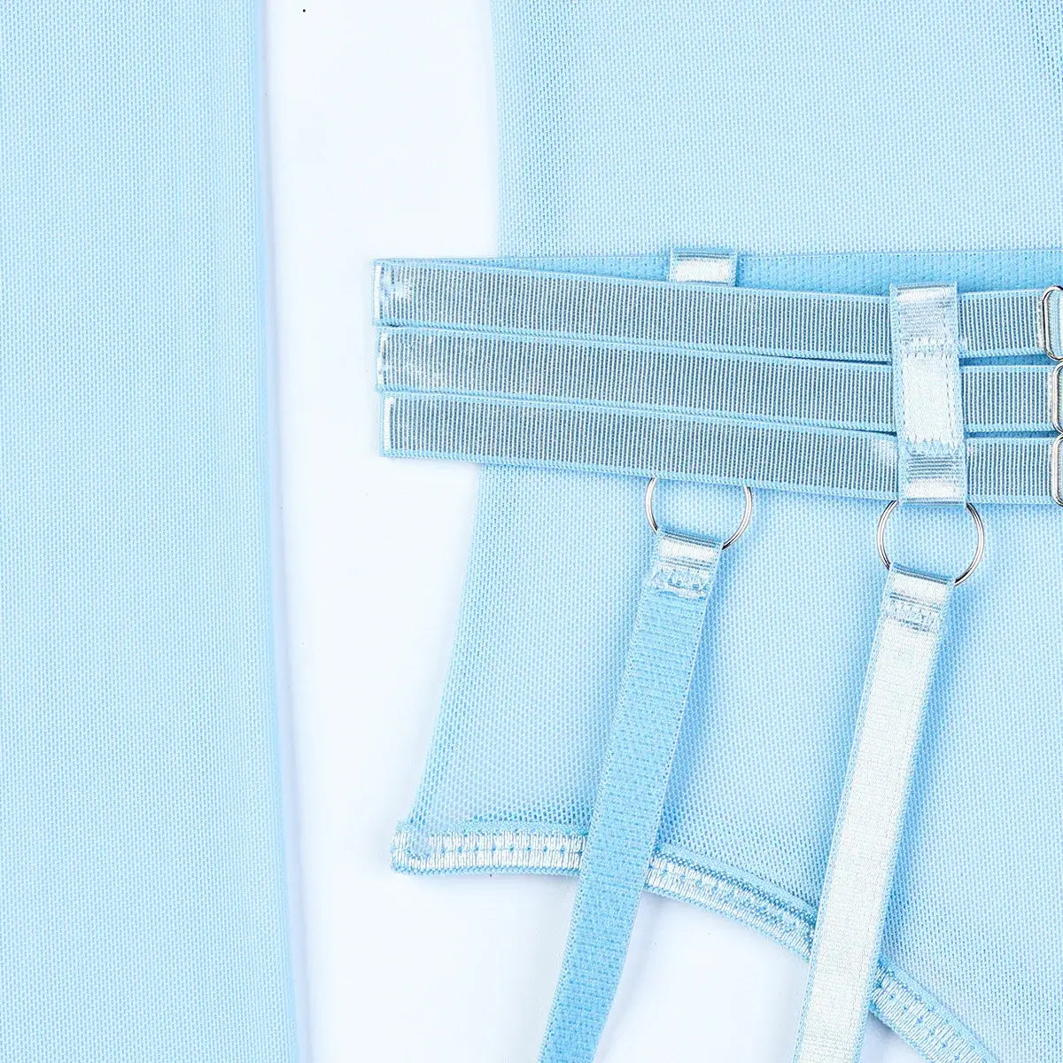 جمبسوت نسائي شبكي مع حمالة صدر