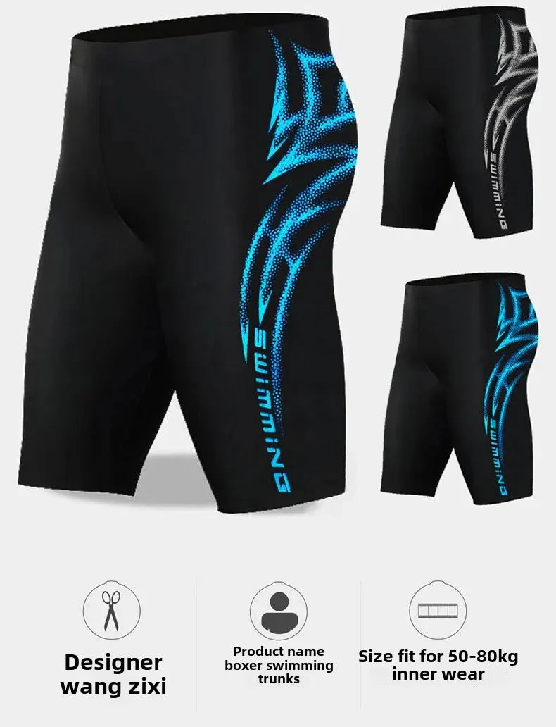 بنطلون سباحة طويل للرجال بمقاسات كبيرة