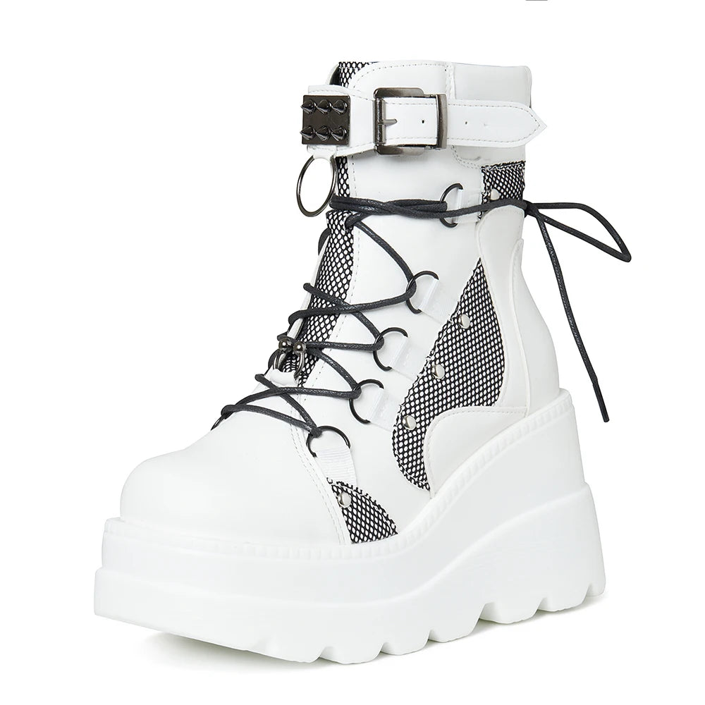 Gothic Platform Combat Boots