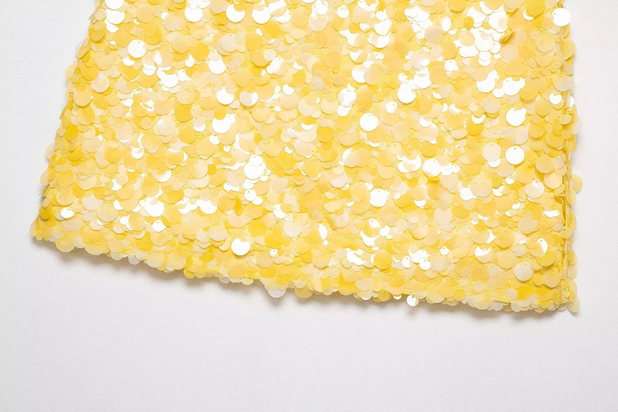 Women Sequin Mini Skirt 2025