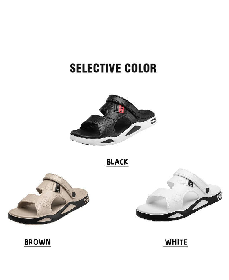 صنادل رجالية بنعل سميك من مادة إي في إيه