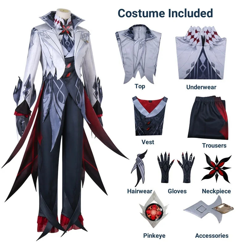 Arlecchino Genshin Impact Fatui Cosplay Outfit