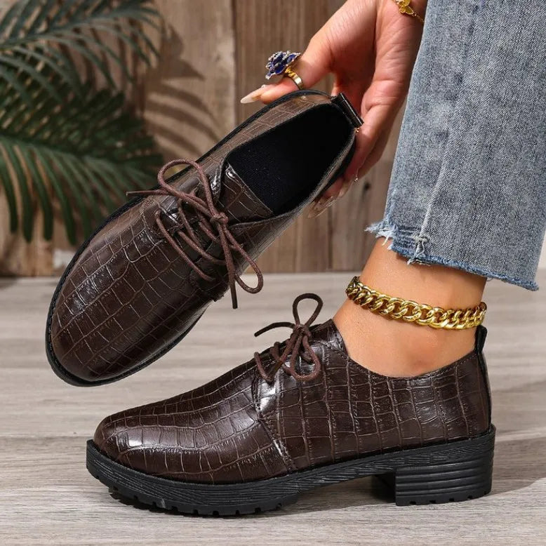 أحذية أوكسفورد نسائية مصنوعة يدويًا - 2025