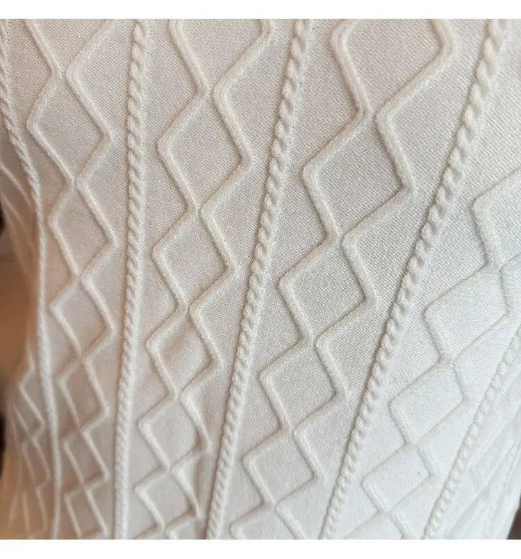 Men Polo Collar Slim Fit Knit Sweater