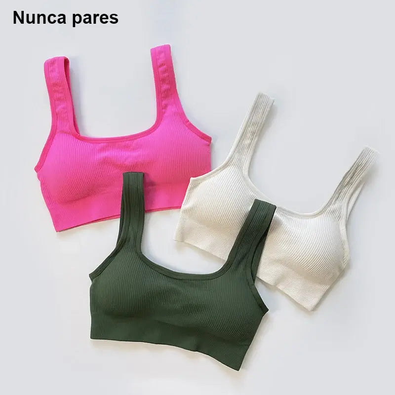 حمالة صدر يوغا مبطنة بدون درزات للنساء