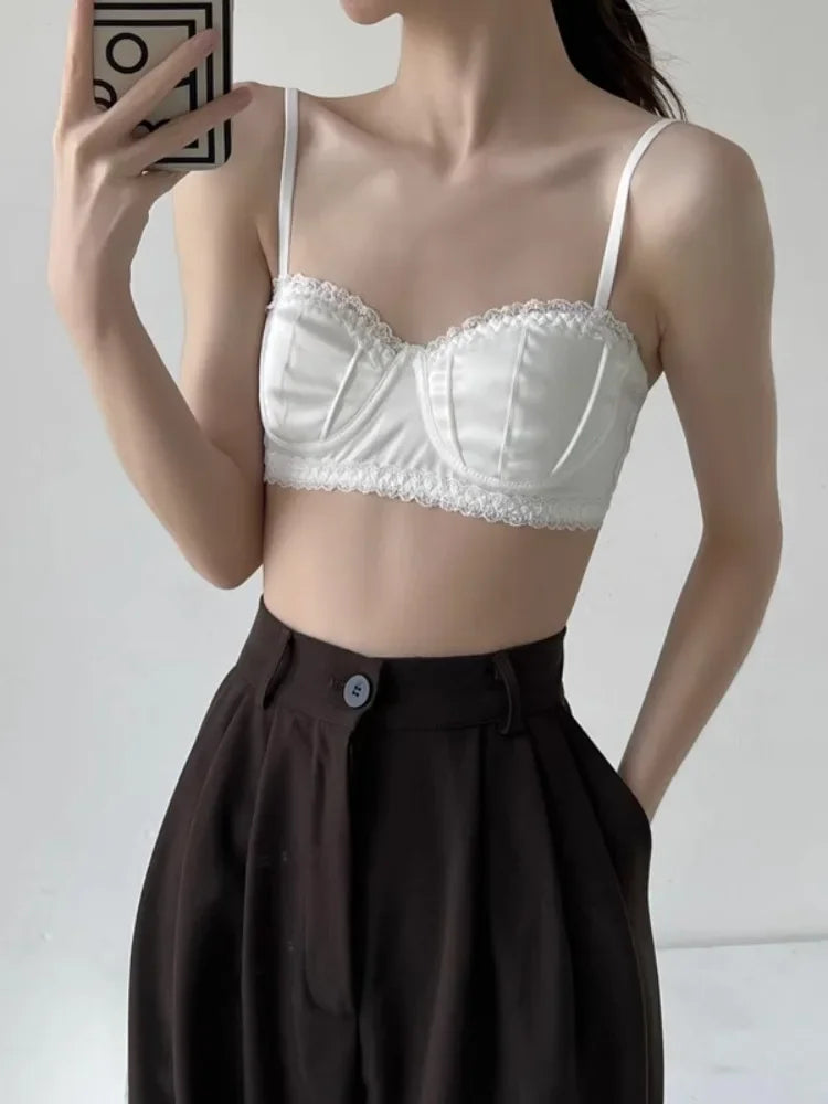 حمالة صدر نسائية نصفية من الدانتيل الفرنسي