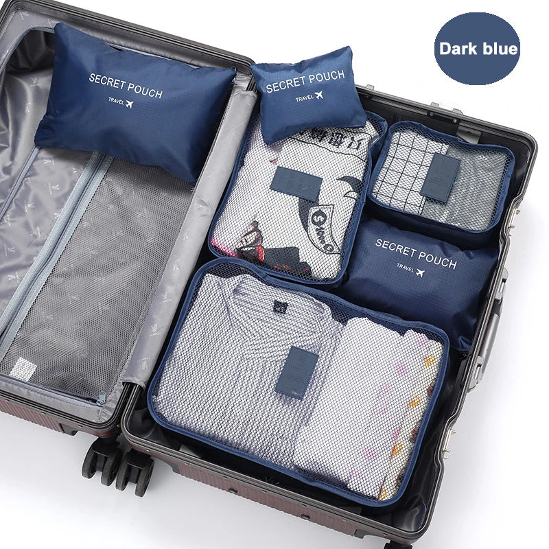 6-Piece Travel Clothes Organizer Set – Packing Cubes