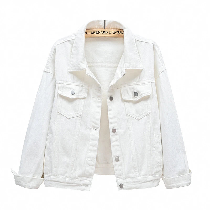Pure Color Women's Denim Jacket