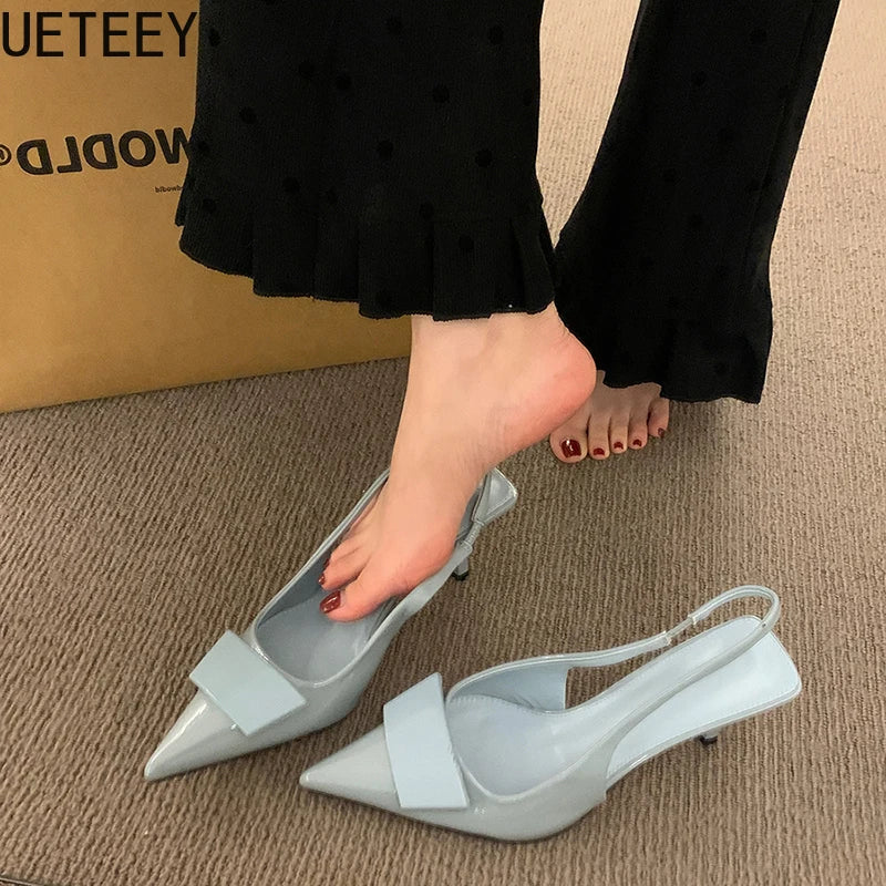 Pointed Toe Slingback Heels – Summer 2025