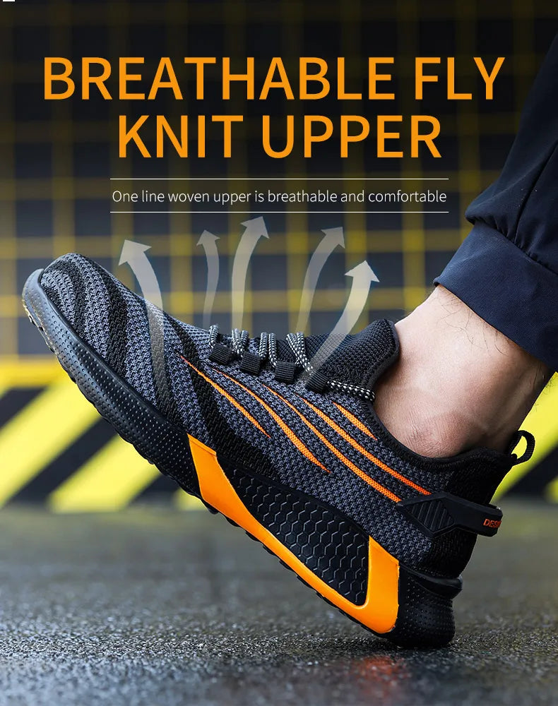 أحذية عمل خفيفة الوزن غير قابلة للتدمير للرجال