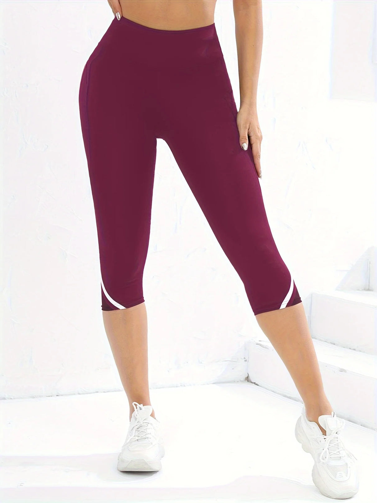 Women High Waist Capri Yoga Pants