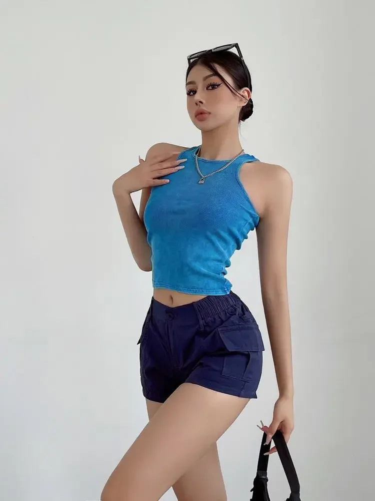 Women's High Waist Cotton Shorts