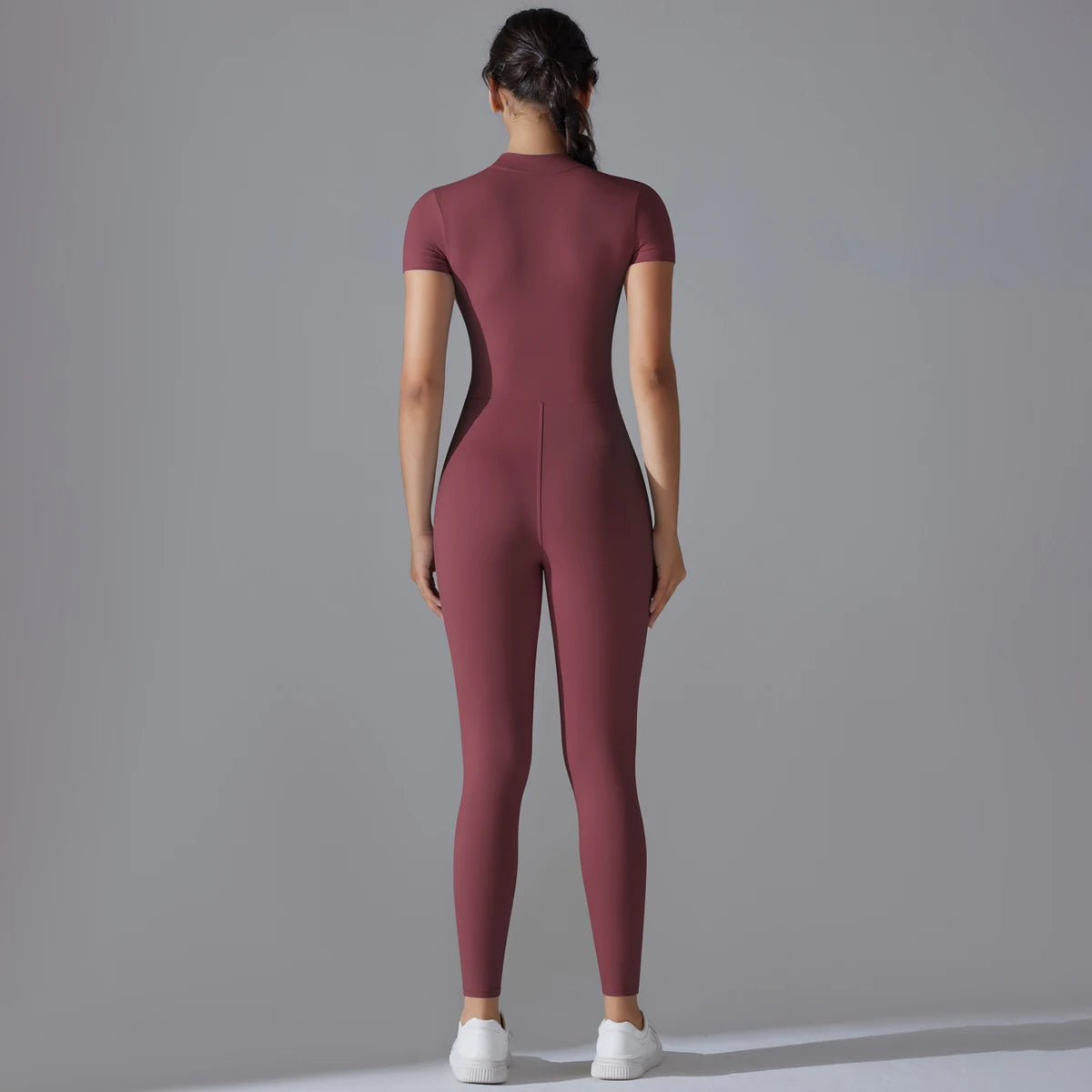 Women's Breathable Sports Yoga Bodysuit – Quick Dry Fitness Jumpsuit