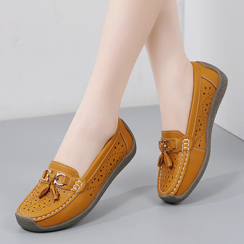 Round Toe Nurse Loafers – Soft Sole & Non-slip 2025