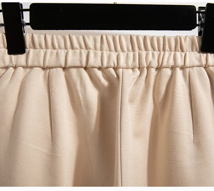 Women's Plus Size High Waist Pants – Autumn Winter