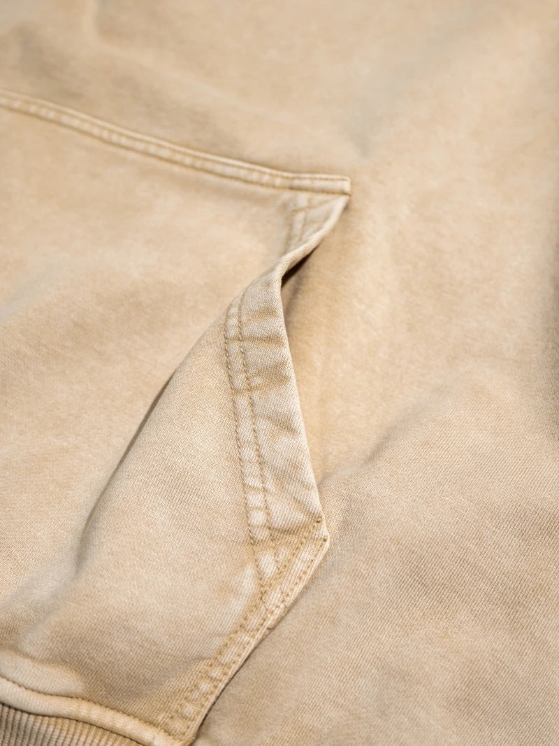 Oversized Men's Hoodie – Vintage Black Pullover