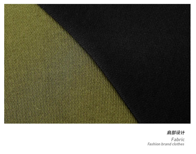 Men Patchwork Oversized Hoodie