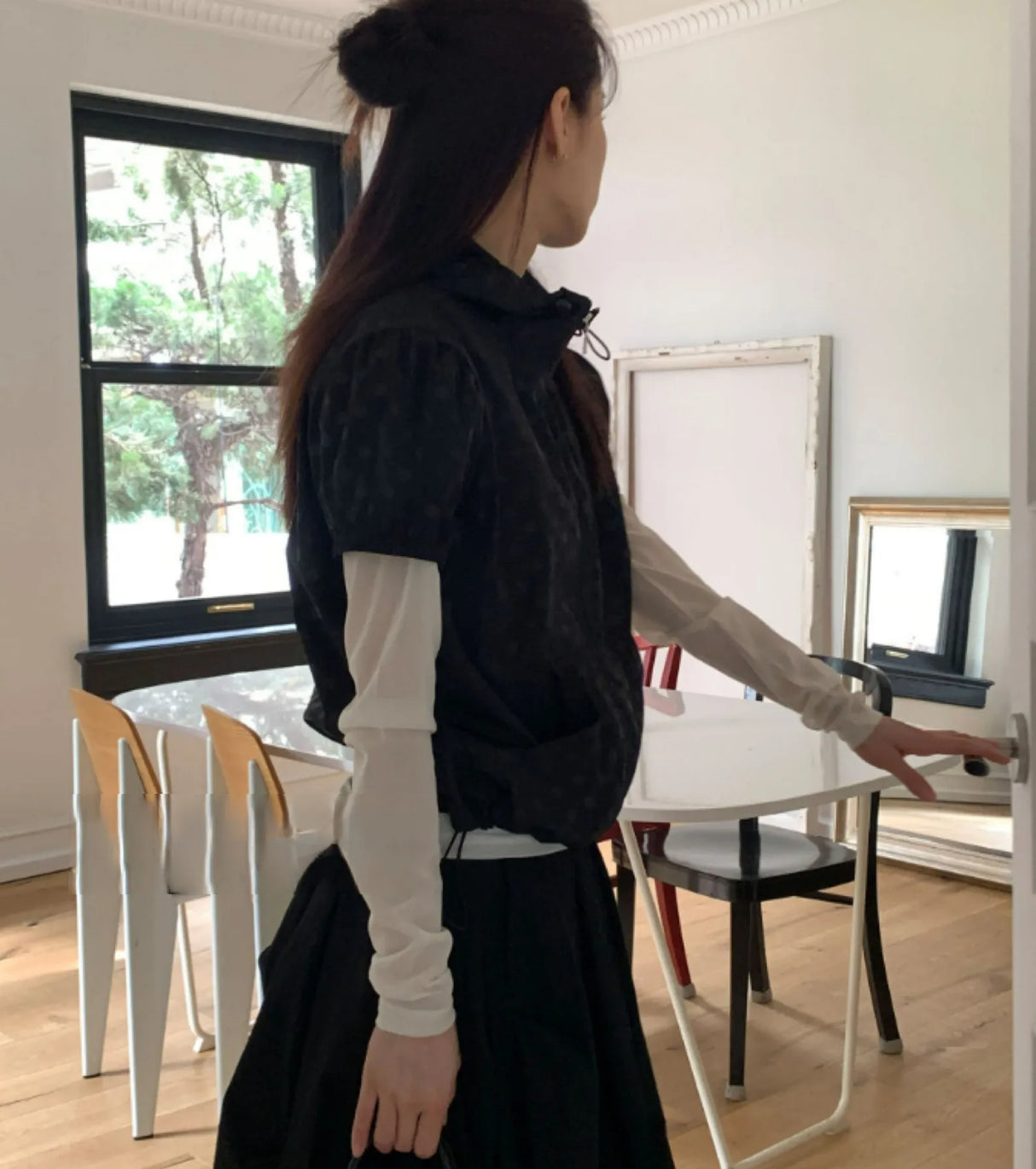 Streetwear Summer Polka Dot Hooded Jacket