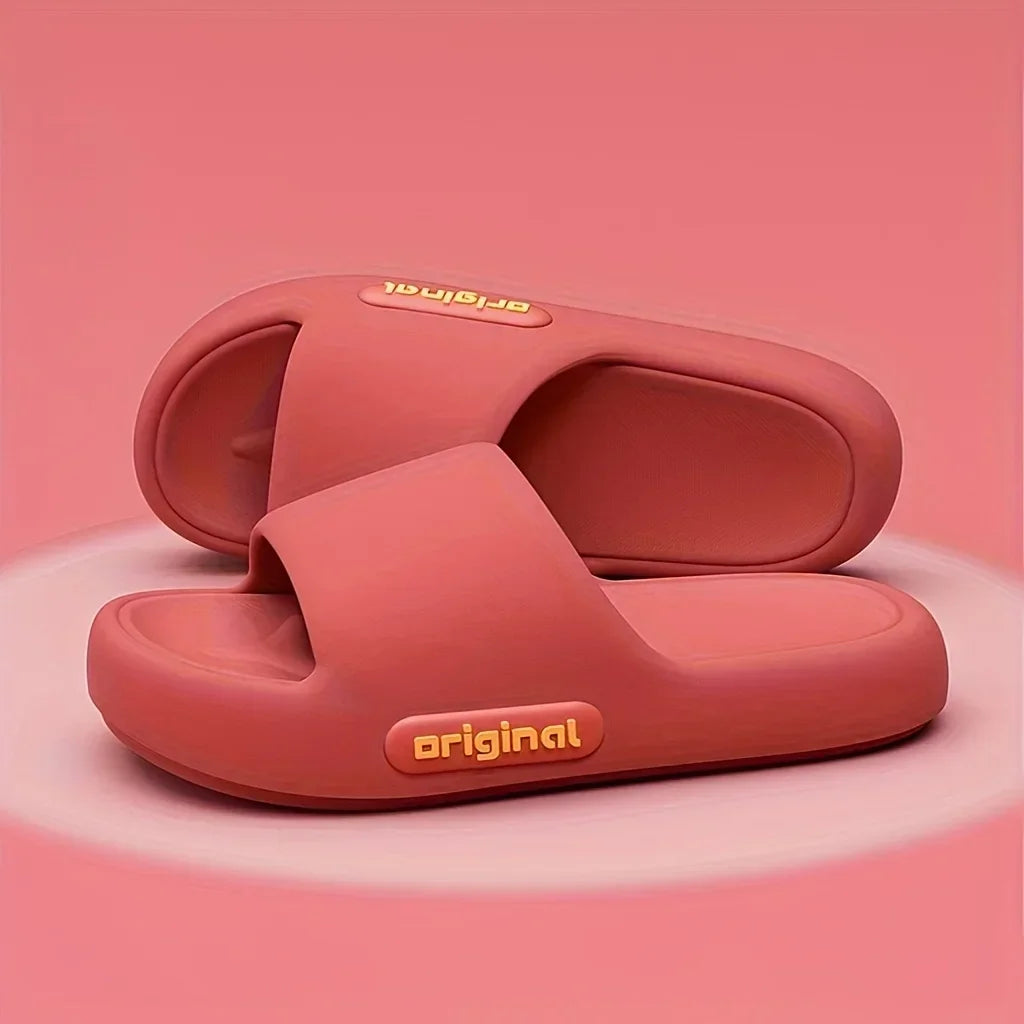 نعال ناعمة للنساء للاستخدام الداخلي والخارجي بنعل سميك