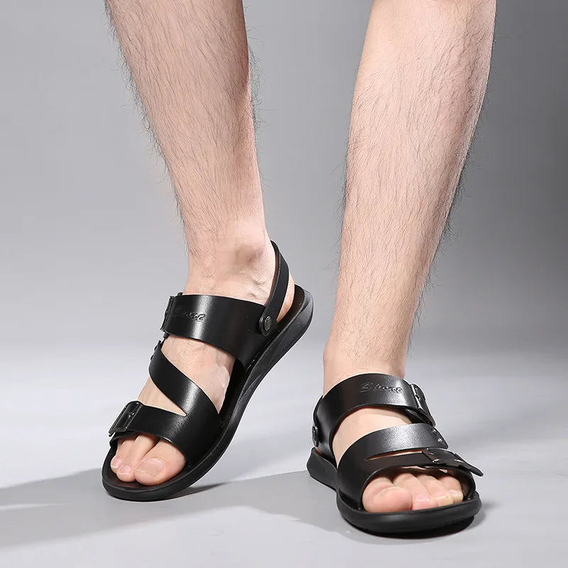 Men Soft Sole Leather Sandals