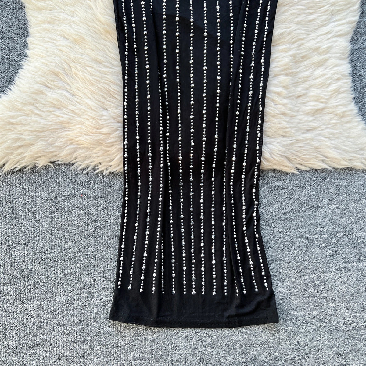 Women's Strapless Beaded Evening Dress