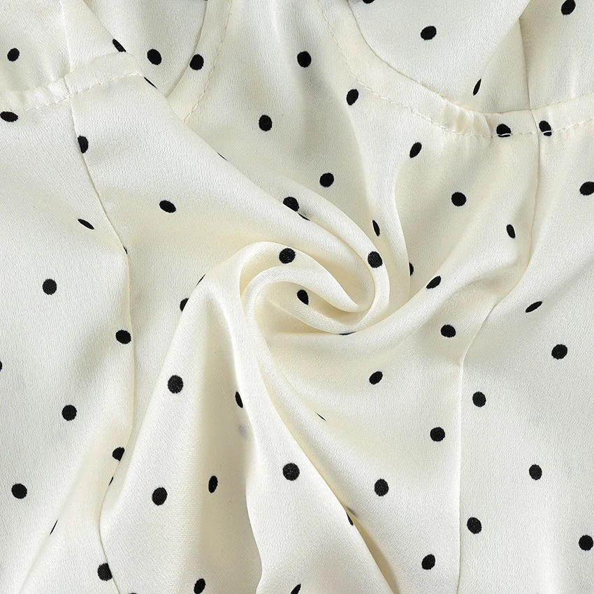Vintage Charm Polka Dot Blouse
