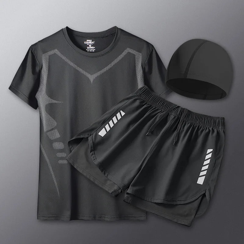 مجموعة ملابس سباحة رجالية للشاطئ وركوب الأمواج