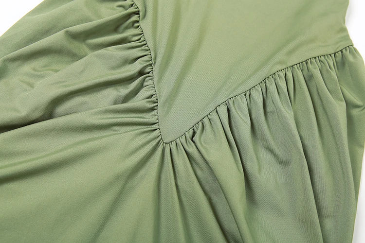 Women's Backless Ruched Maxi Dress