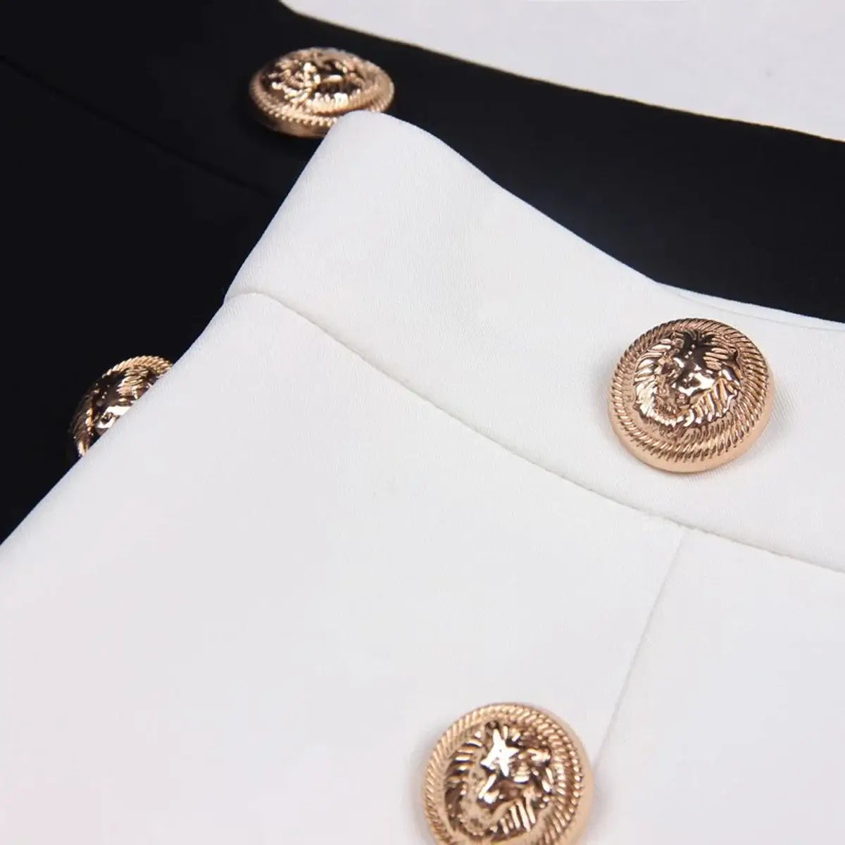 Women Slim Fit Button Back Mini Skirt