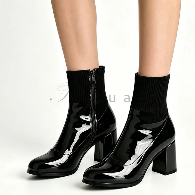 Classic Block Heel Ankle Boots