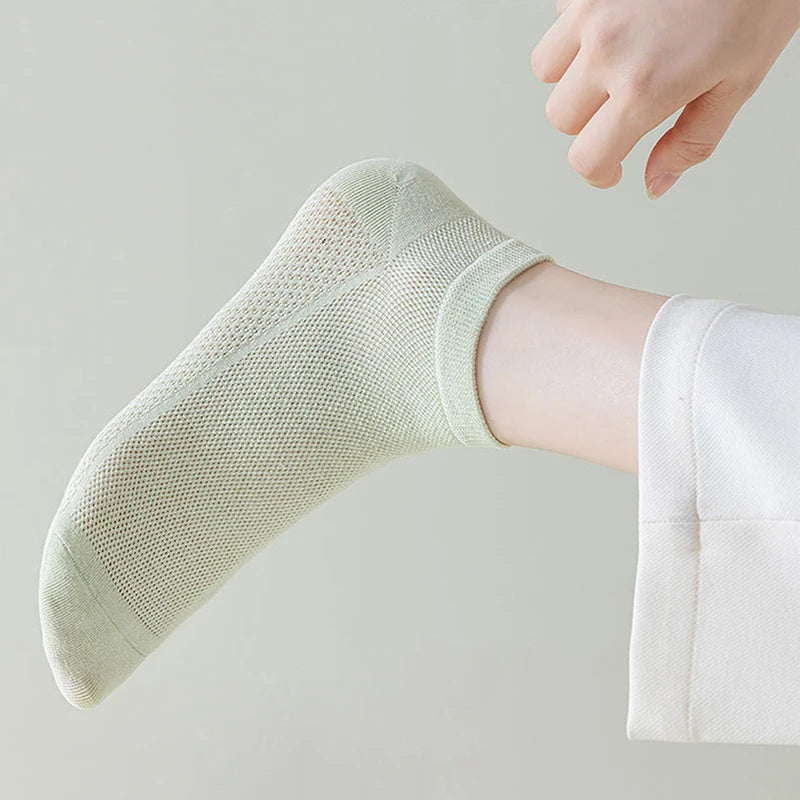 Women Cotton Mesh Socks