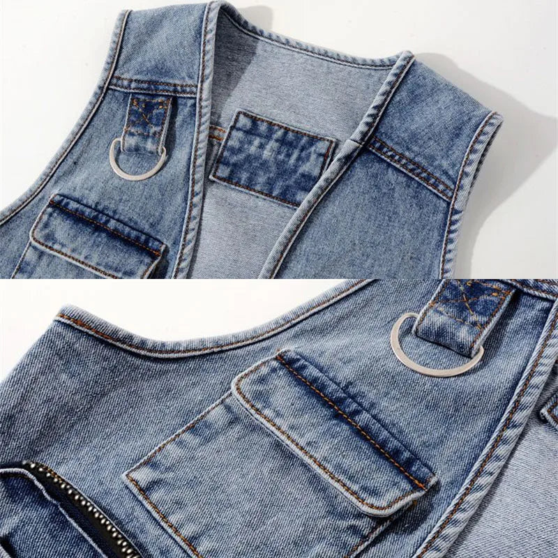 Women’s Jacquard Embroidery Short Denim Jacket