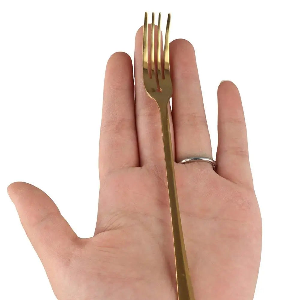 Stainless Steel Long Handle Dessert Forks