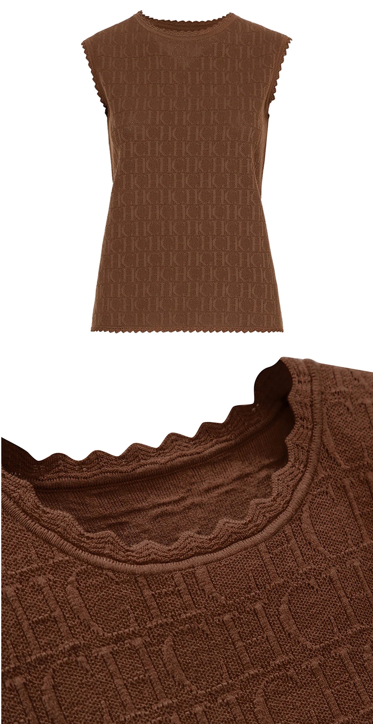 Knitted Texture Summer Casual Tank Top