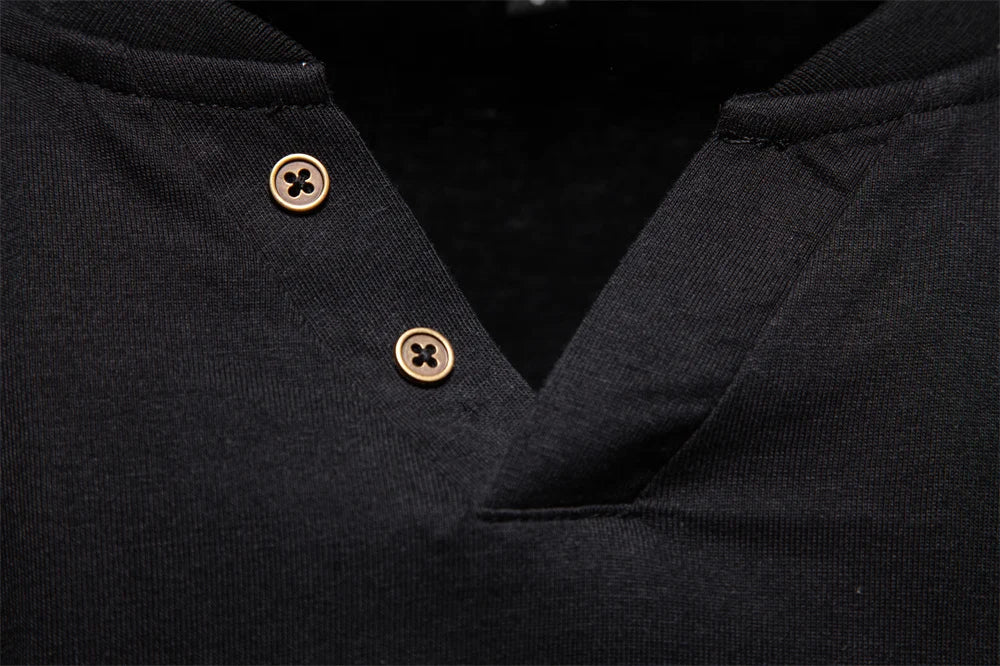 تي شيرت رجالي قطني طويل من هنلي