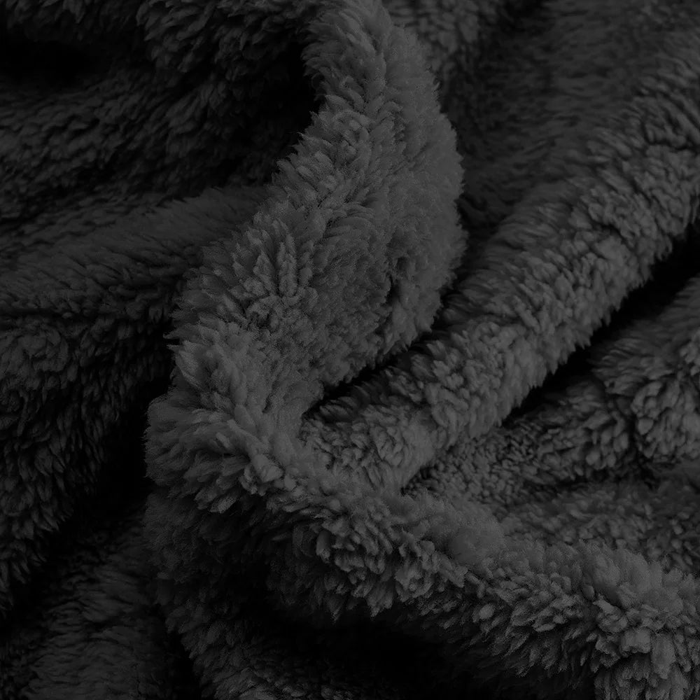 Men Velvet Hooded Pullover Sweater