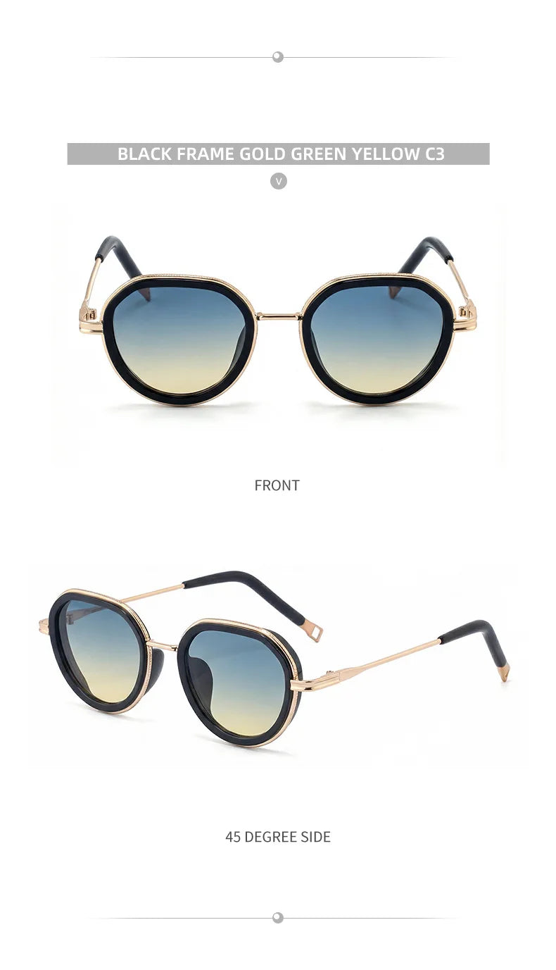 Vintage Round Metal Sunglasses
