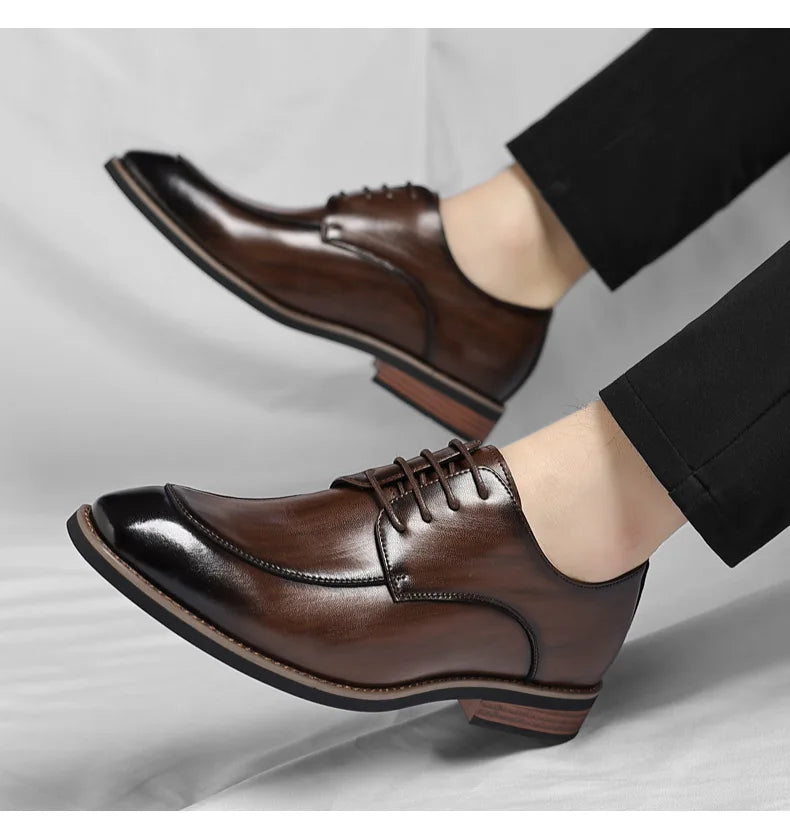 Men Large Size Leather Dress Shoes