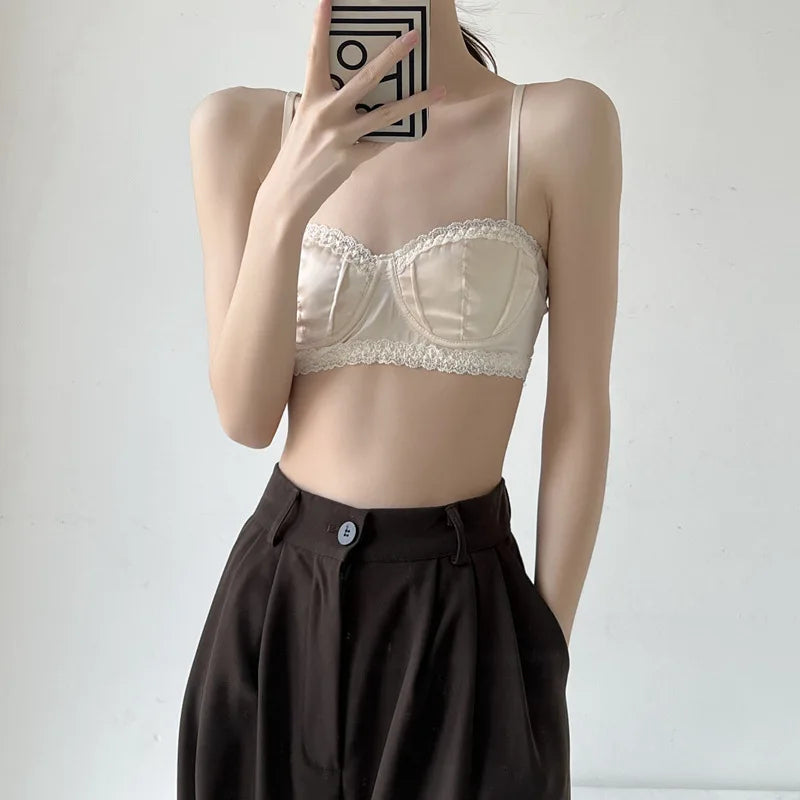 حمالة صدر نسائية نصفية من الدانتيل الفرنسي