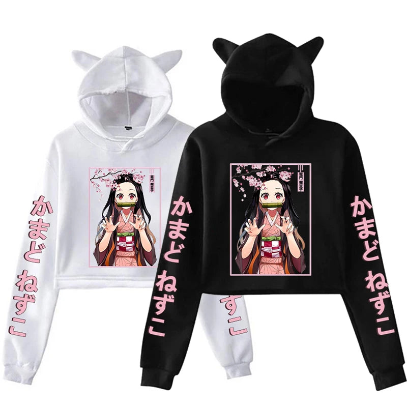 Nezuko Cat Ear Hoodie